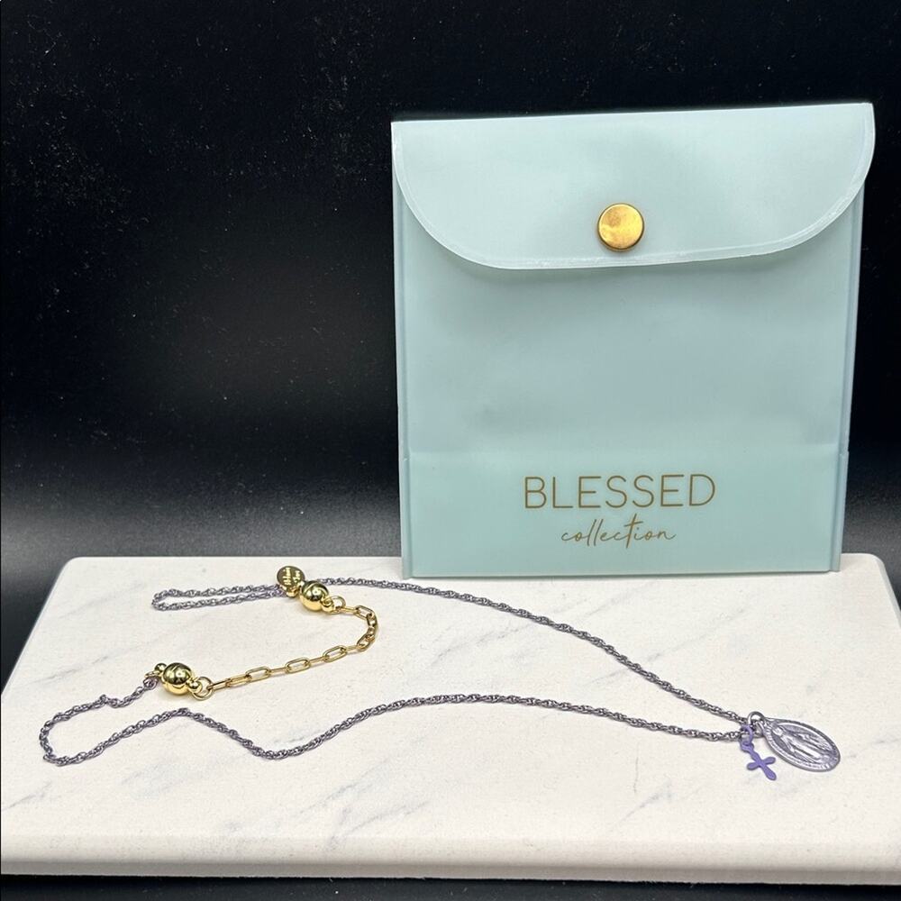 Alexa Rae Blessed Collection Promises Chain Necklace  Light Purple